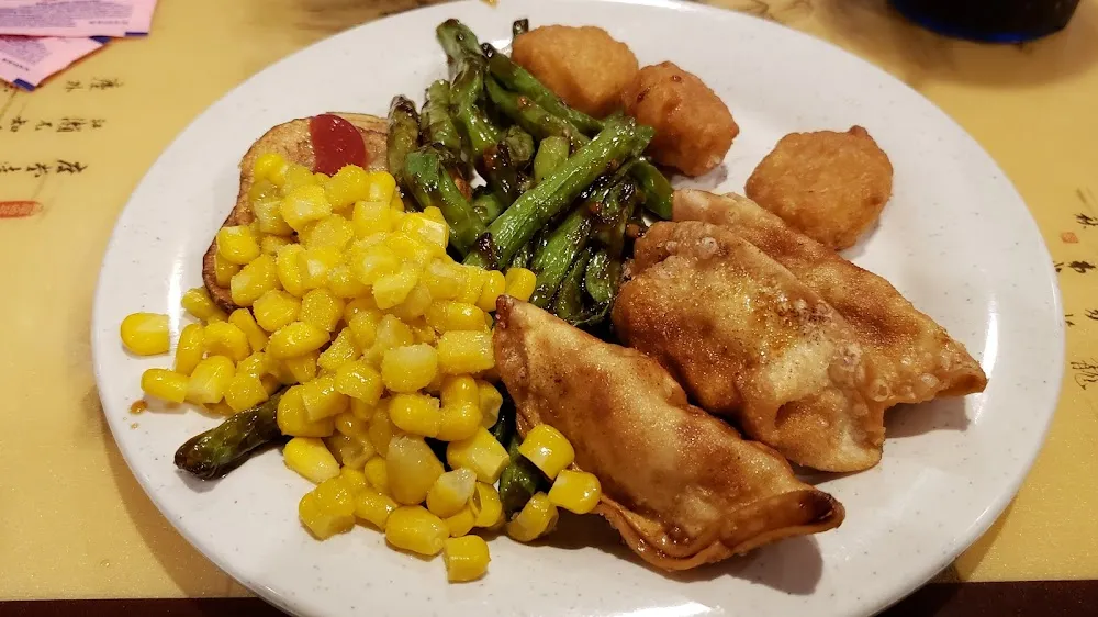 Corn Green Beans Spring Roll Pot Stickers
